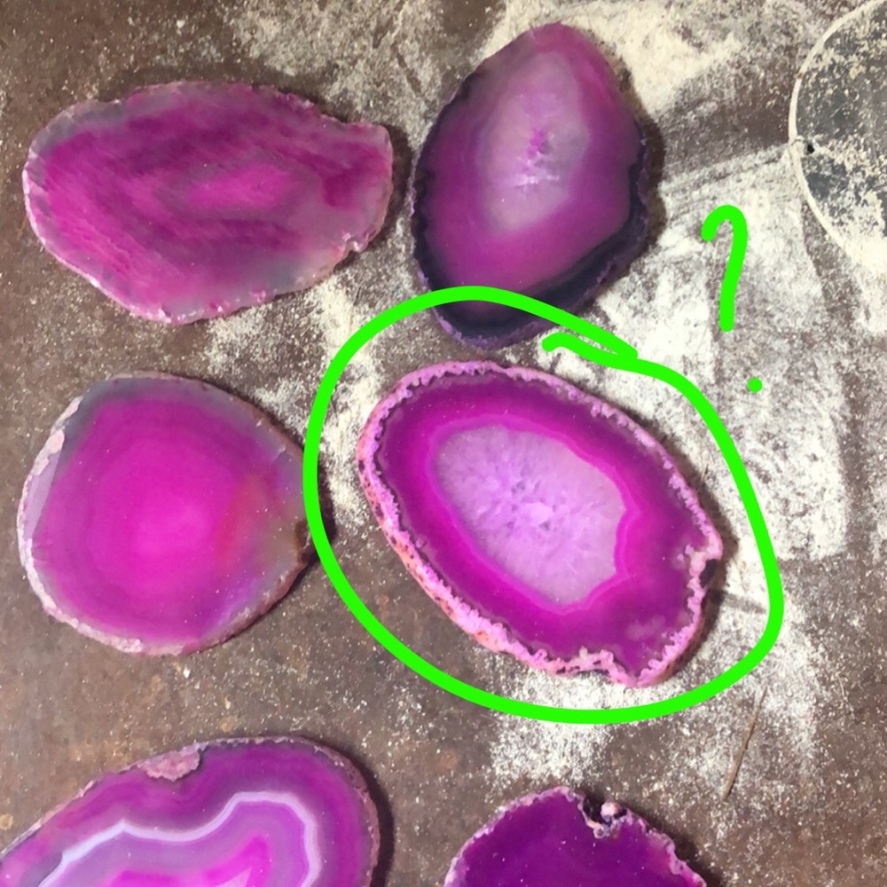 Custom agate phone grips